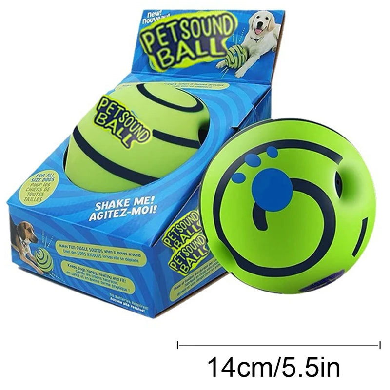 Balle Rigolote Wobble Wag pour Chien – Sons Amusants, Sans Batterie