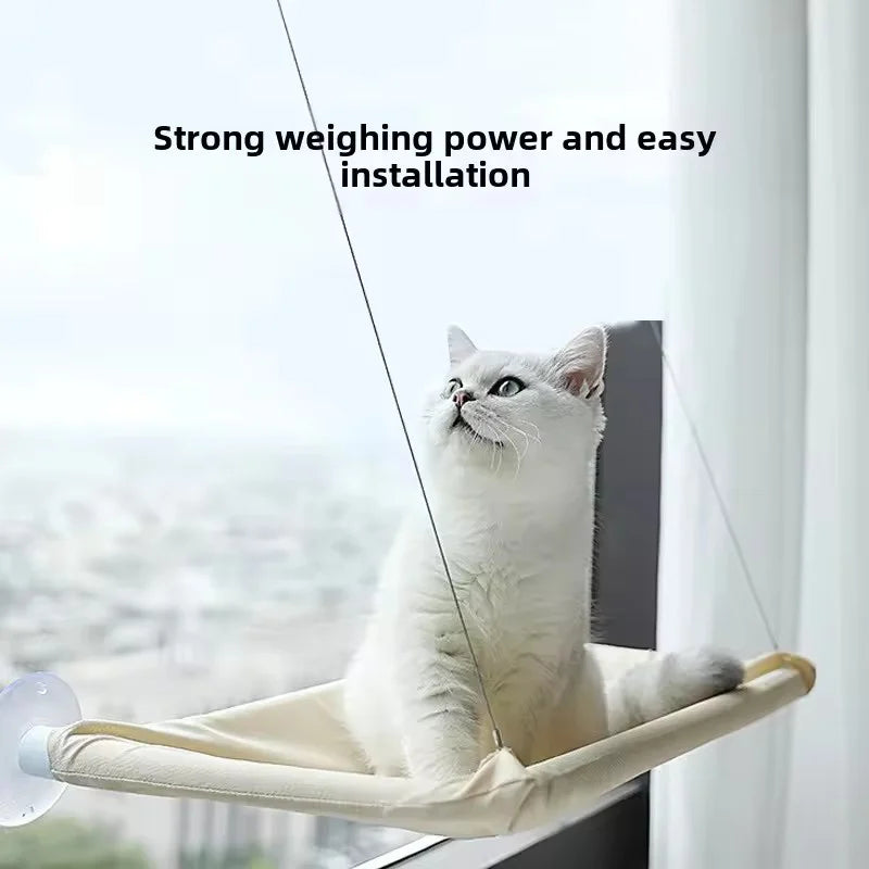 Hamac Suspendu pour Chat — Ventouses & Gain de Place
