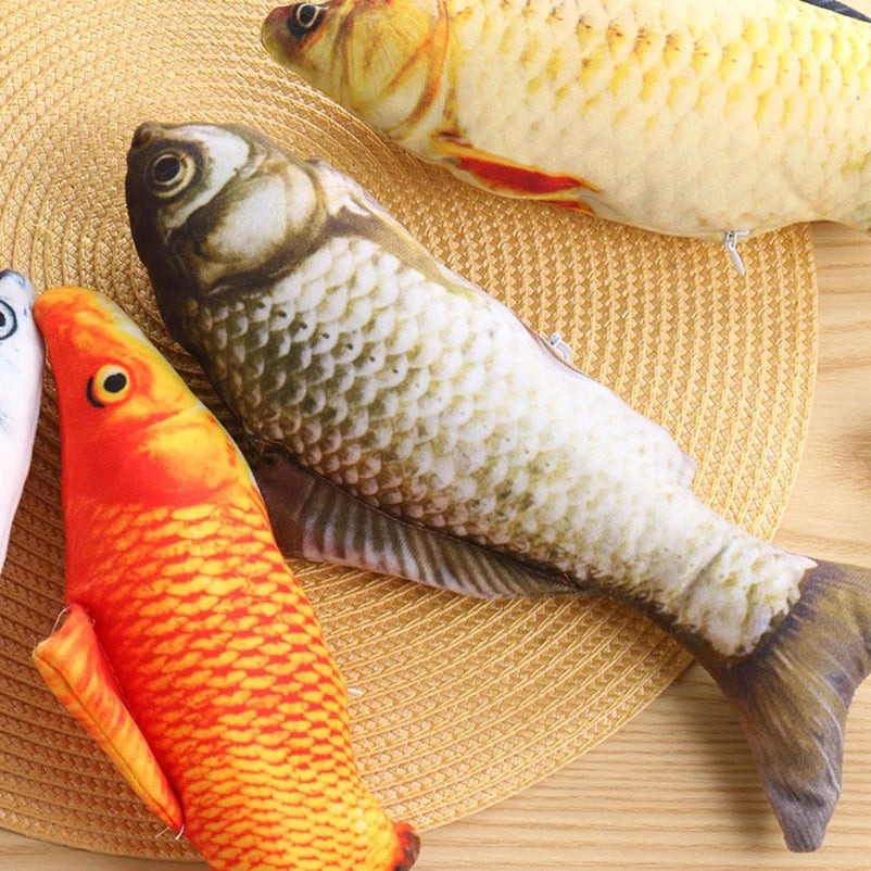 Jouet Poisson en Peluche pour Chat — Simulation Réaliste