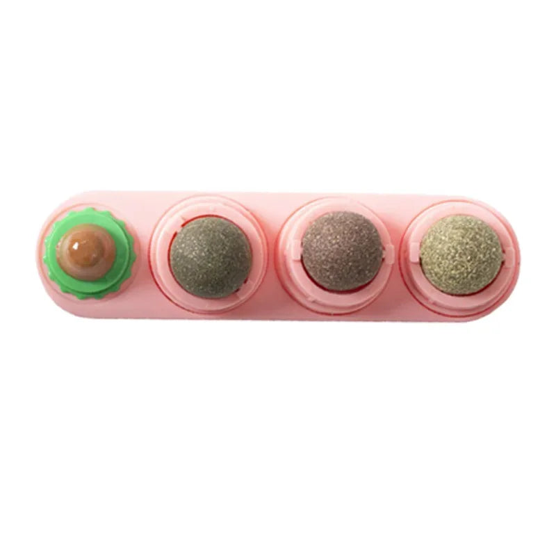Boule de Vigne Rotative pour Chat — Jouet & Hygiène Dentaire 4-en-1