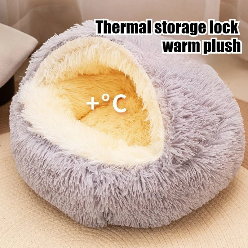Lit Douillet 2 en 1 pour Chien & Chat – Peluche Ultra-Douce, 3 Tailles