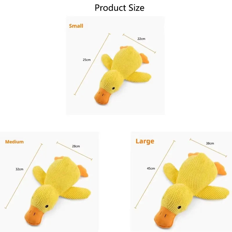 Jouet Canard en Peluche pour Chien – Anti-Ennui, Interactif & Rigolo