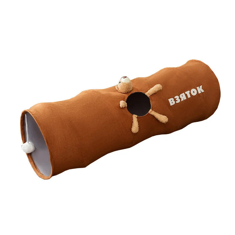 Tunnel de Jeu pour Chat — Tube Portable Pliable