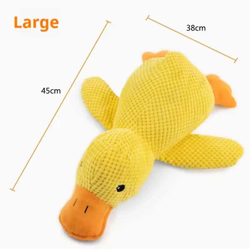 Jouet Canard en Peluche pour Chien – Anti-Ennui, Interactif & Rigolo