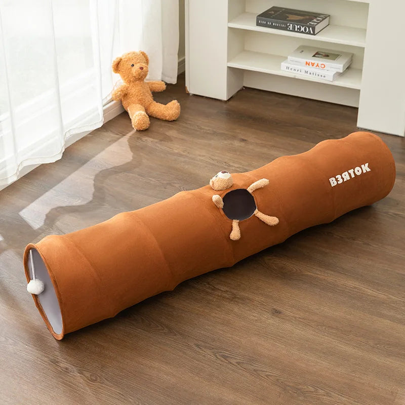 Tunnel de Jeu pour Chat — Tube Portable Pliable