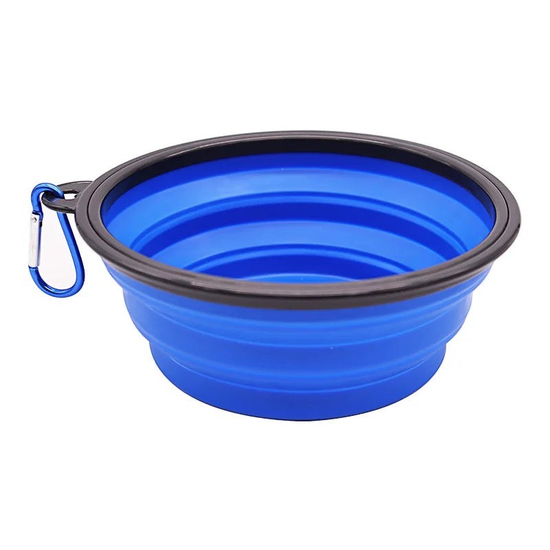 Gamelle Portable Pliante en Silicone – 2 en 1 Eau & Nourriture, Voyage