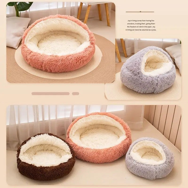 Lit Douillet 2 en 1 pour Chien & Chat – Peluche Ultra-Douce, 3 Tailles