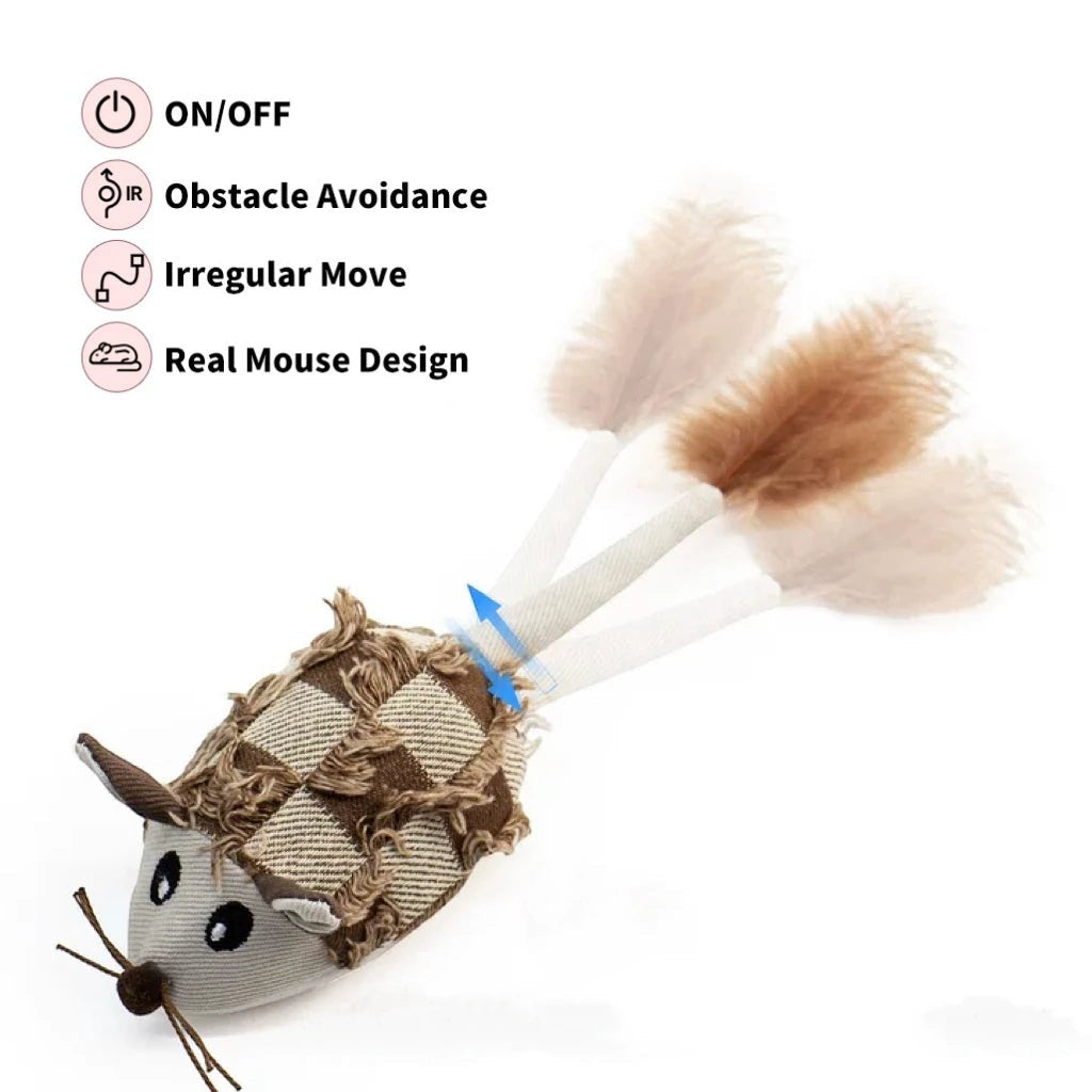 Souris Électrique Interactive pour Chat — Intelligent Pet Toy