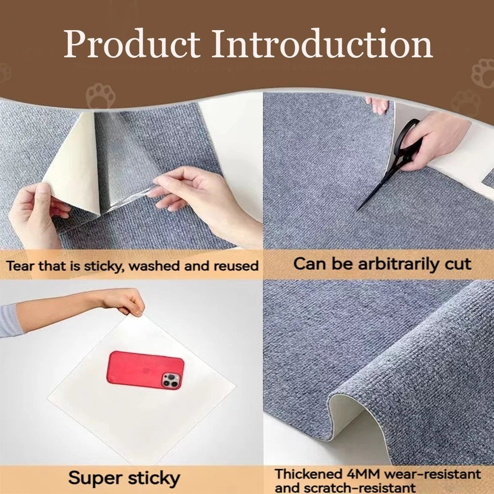 Tapis Griffoir Adhésif pour Chat — Protection Canapé & Meubles