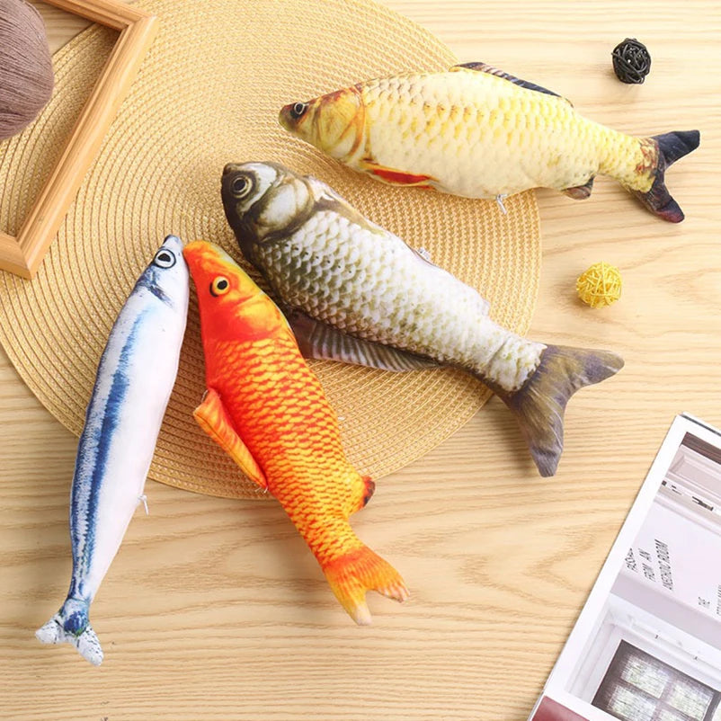 Jouet Poisson en Peluche pour Chat — Simulation Réaliste