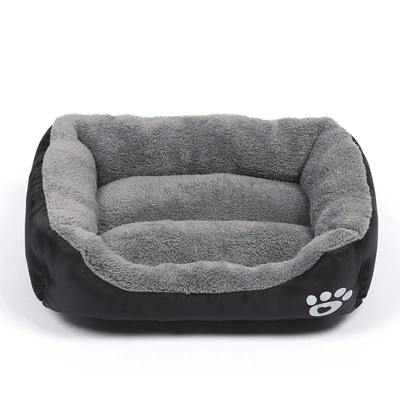 Canapé Lit Carré pour Grand Chien – Coussin Lavable, Chaud & Confortable