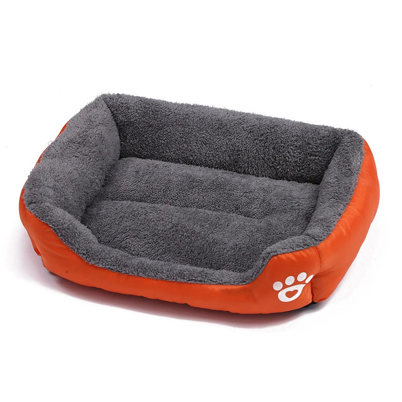Canapé Lit Carré pour Grand Chien – Coussin Lavable, Chaud & Confortable