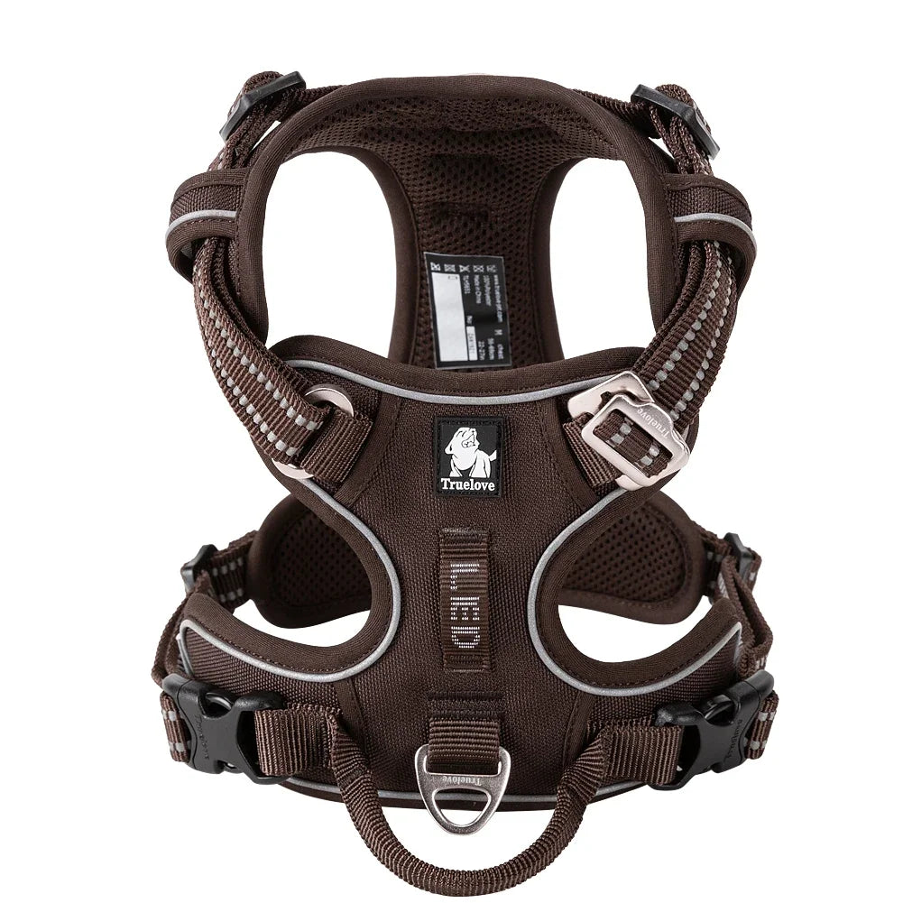 Harnais Anti-Traction TRUE LOVE – Nylon Réfléchissant, Confortable & Ajustable