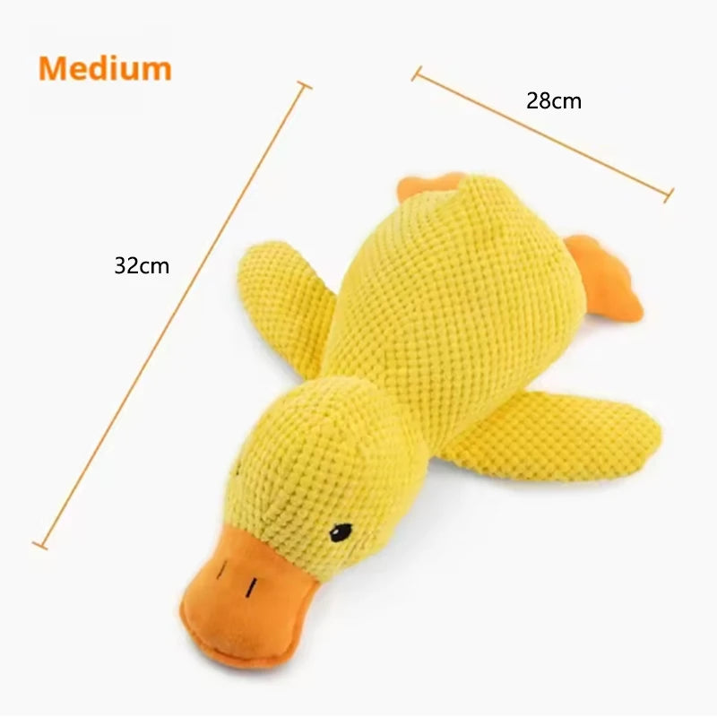 Jouet Canard en Peluche pour Chien – Anti-Ennui, Interactif & Rigolo