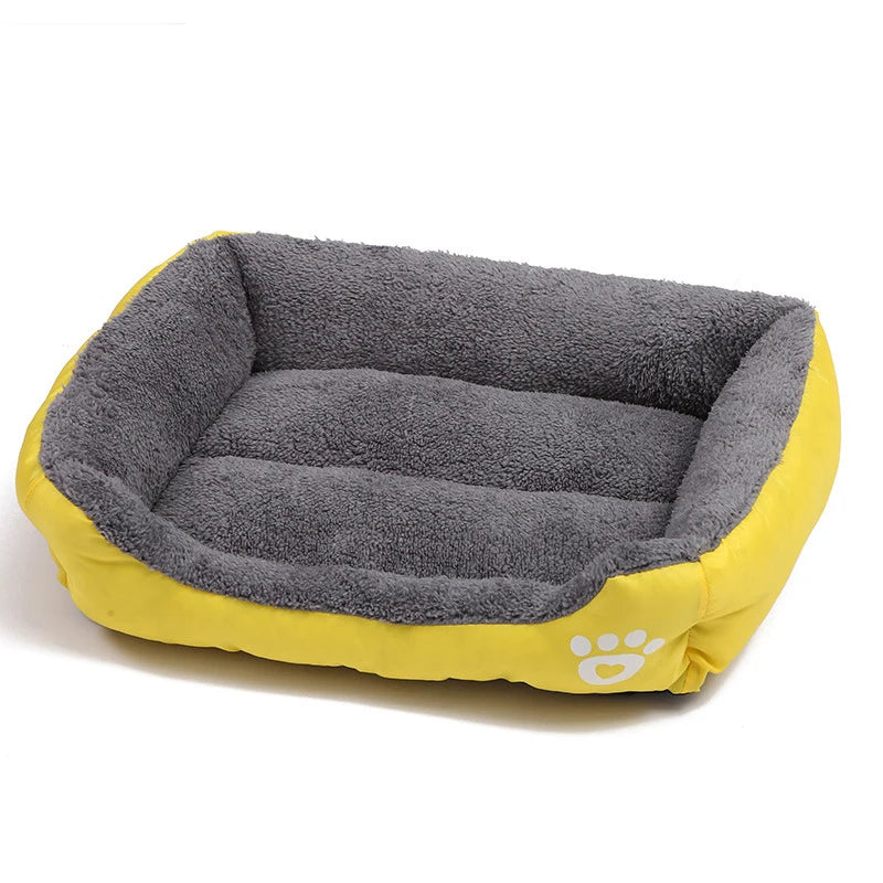 Canapé Lit Carré pour Grand Chien – Coussin Lavable, Chaud & Confortable