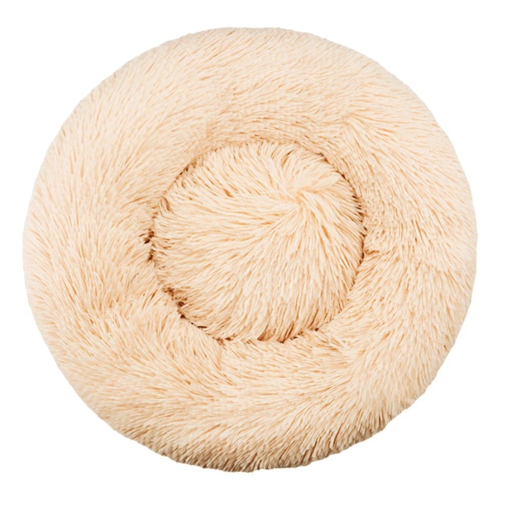 Lit Rond Moelleux pour Chien & Chat – Peluche Douce, 6 Tailles & 20 Couleurs
