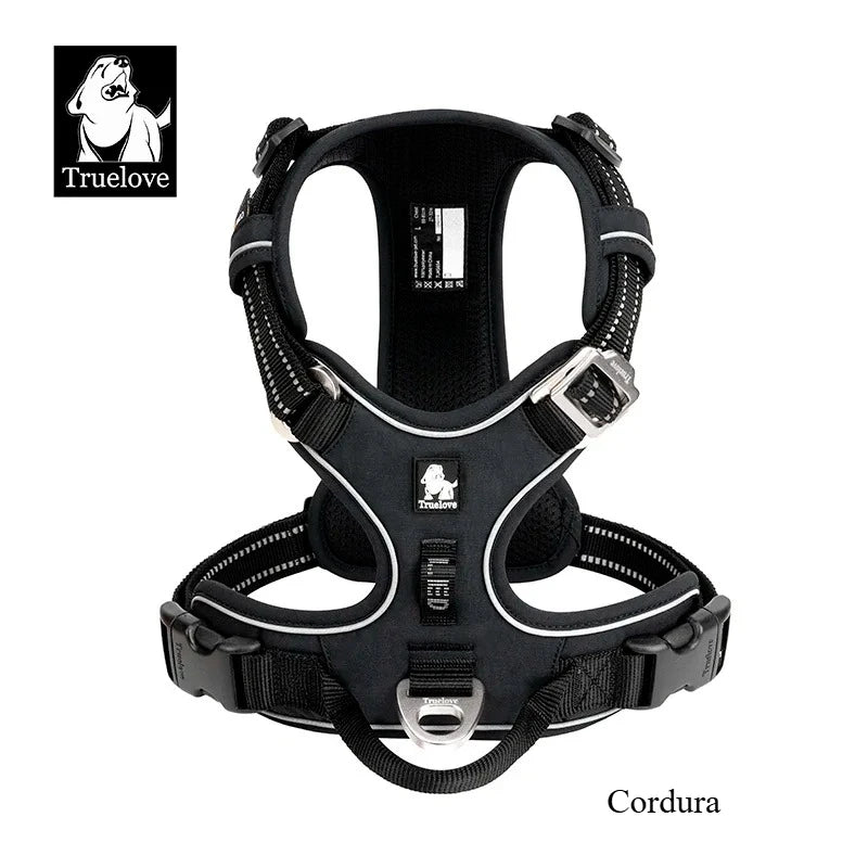 Harnais Anti-Traction TRUE LOVE – Nylon Réfléchissant, Confortable & Ajustable