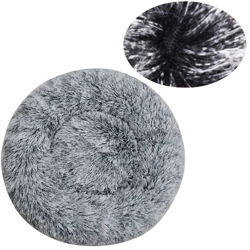 Lit Rond Moelleux pour Chien & Chat – Peluche Douce, 6 Tailles & 20 Couleurs