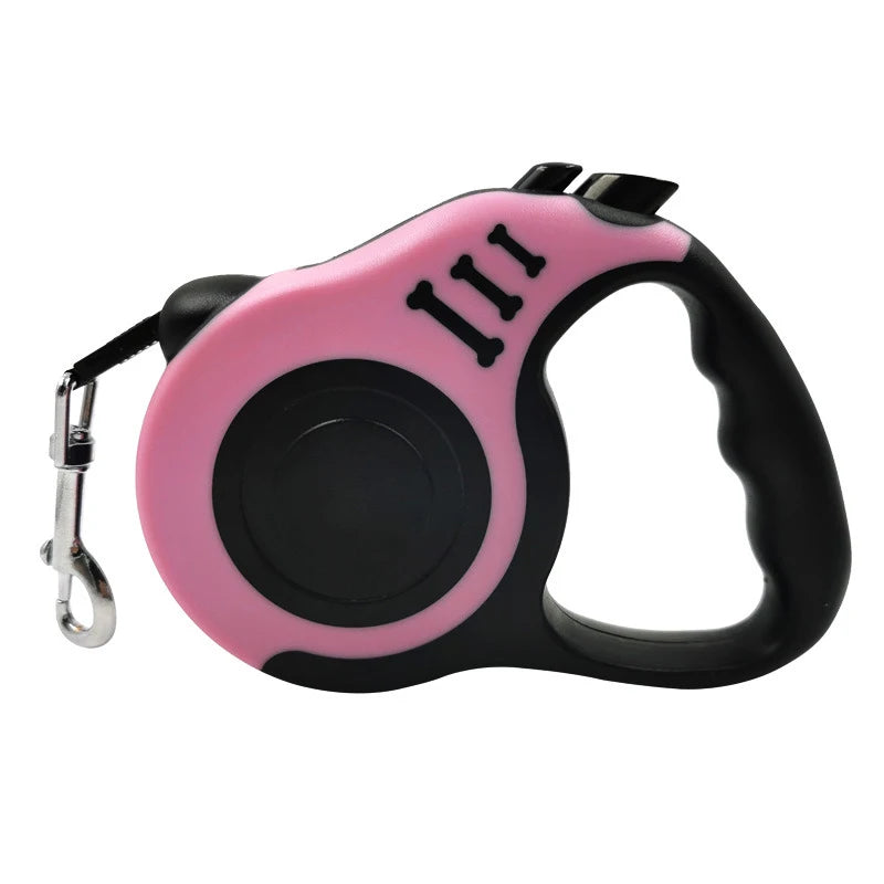 Laisse Rétractable Automatique pour Chien – Nylon Solide, 3m ou 5m