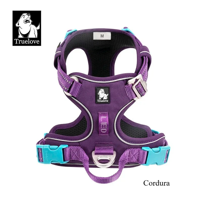 Harnais Anti-Traction TRUE LOVE – Nylon Réfléchissant, Confortable & Ajustable