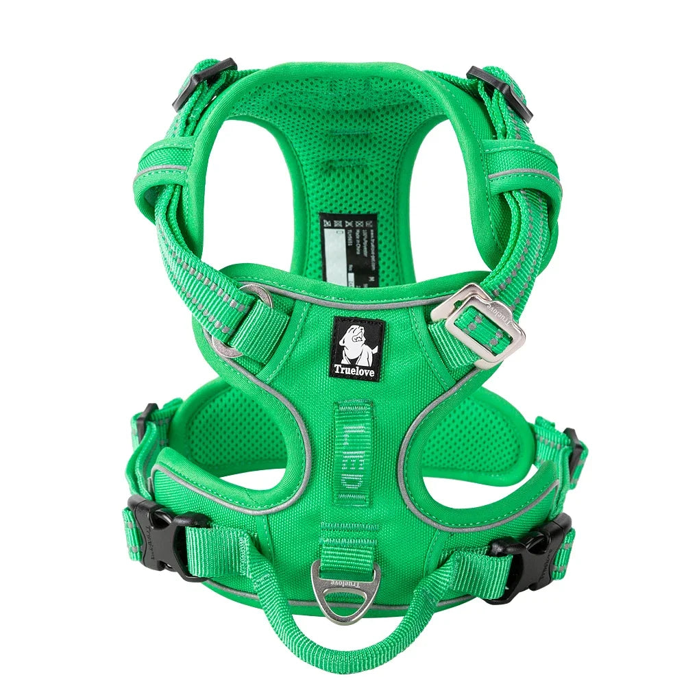 Harnais Anti-Traction TRUE LOVE – Nylon Réfléchissant, Confortable & Ajustable
