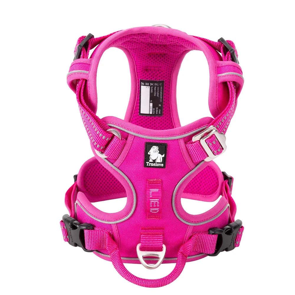 Harnais Anti-Traction TRUE LOVE – Nylon Réfléchissant, Confortable & Ajustable