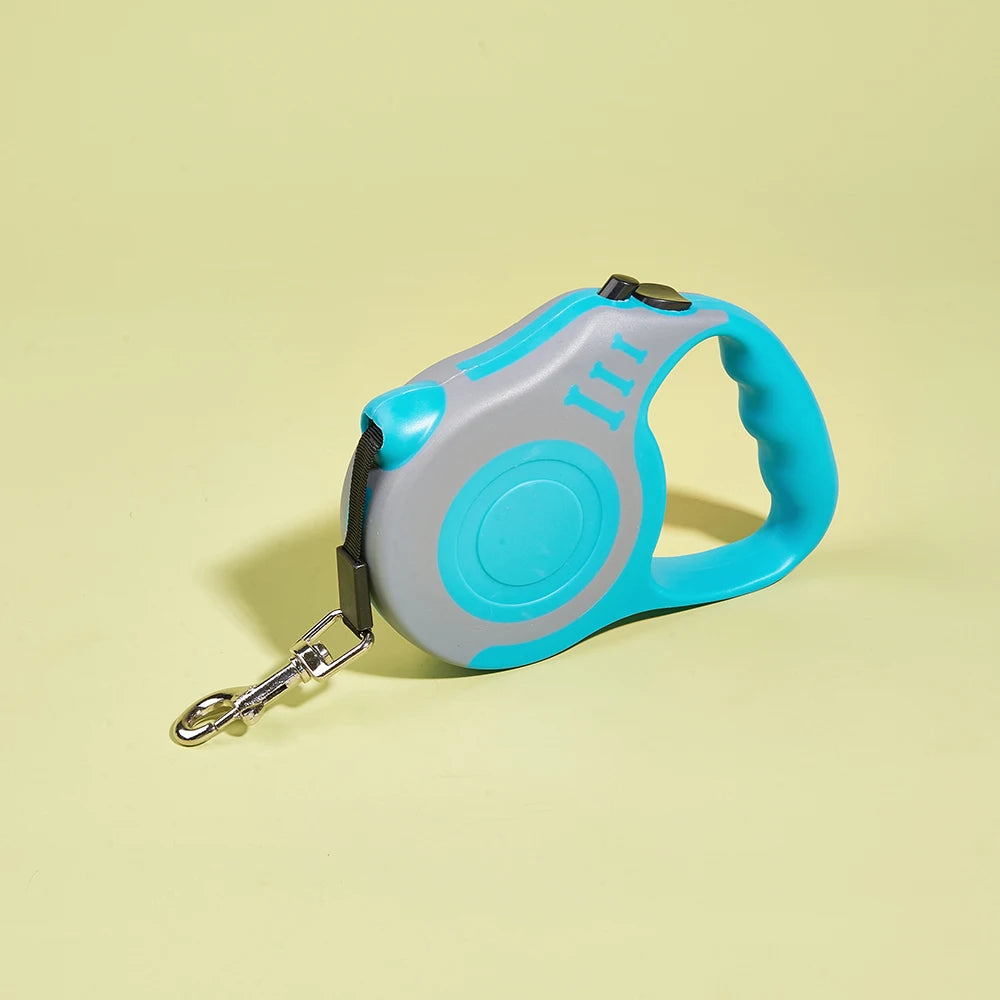 Laisse Rétractable Automatique pour Chien – Nylon Solide, 3m ou 5m