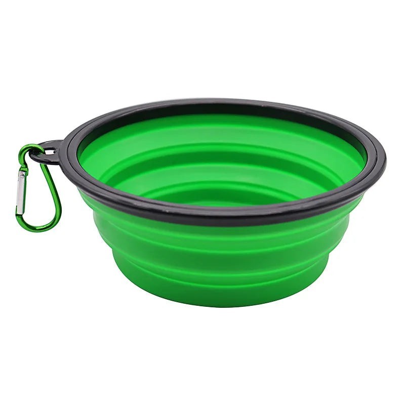 Gamelle Portable Pliante en Silicone – 2 en 1 Eau & Nourriture, Voyage