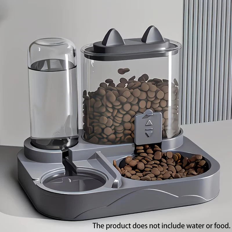 Distributeur Eau & Nourriture 2 en 1 pour Chat & Chien