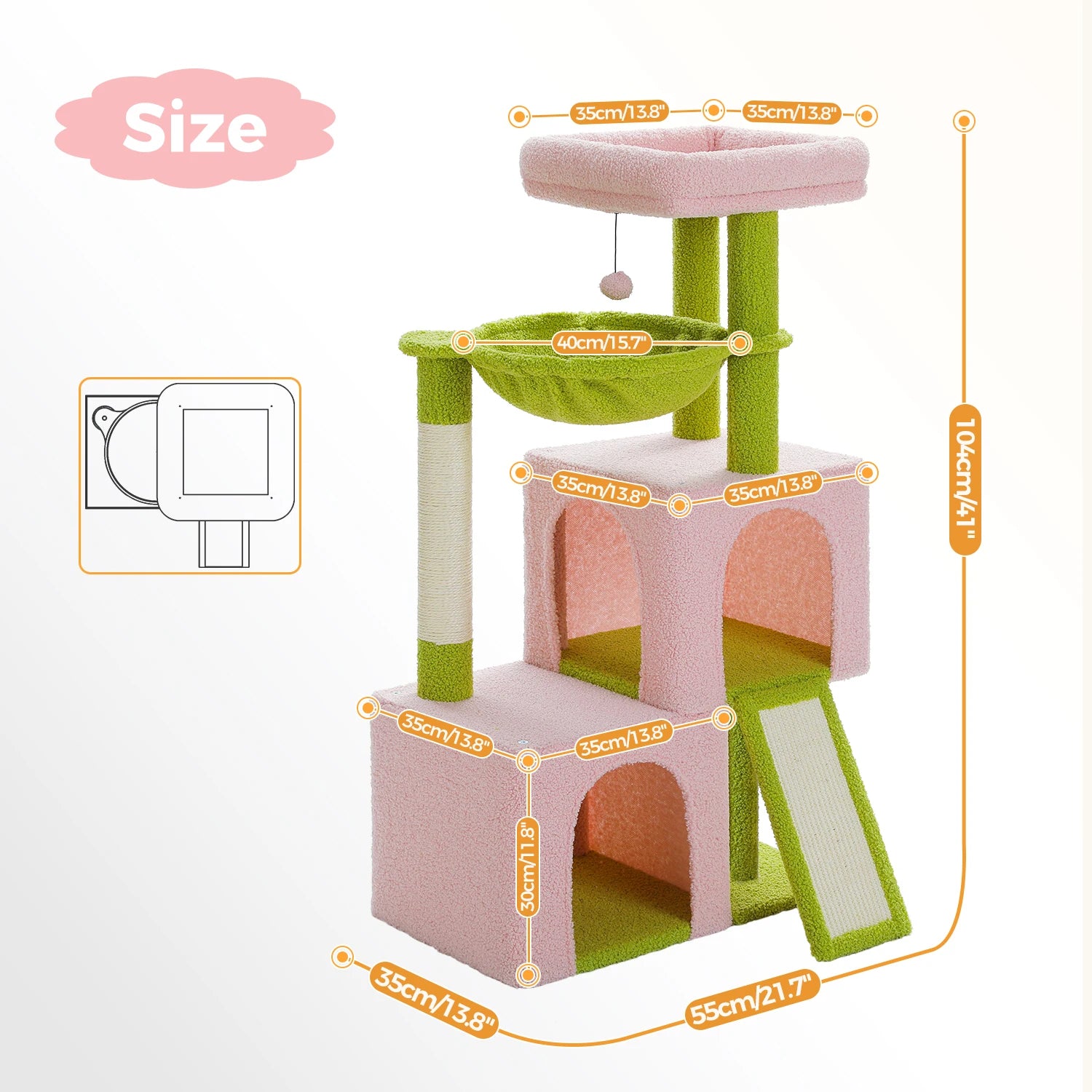 Arbre à Chat Multi-Niveaux avec Condos & Griffoir Sisal