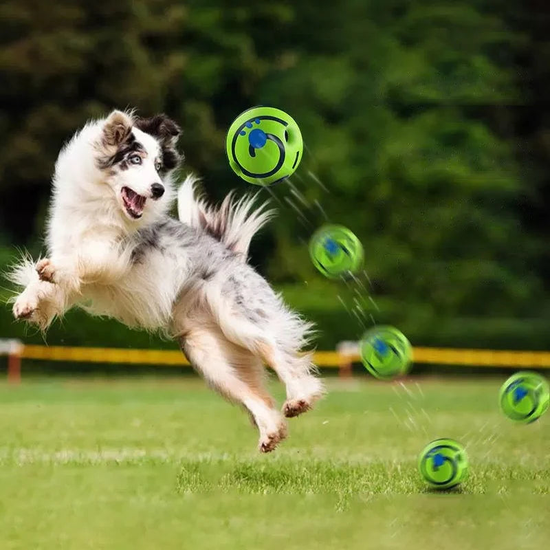 Balle Rigolote Wobble Wag pour Chien – Sons Amusants, Sans Batterie