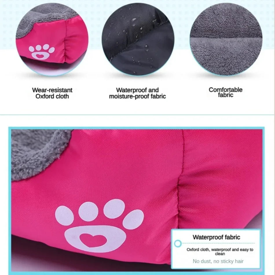 Canapé Lit Carré pour Grand Chien – Coussin Lavable, Chaud & Confortable