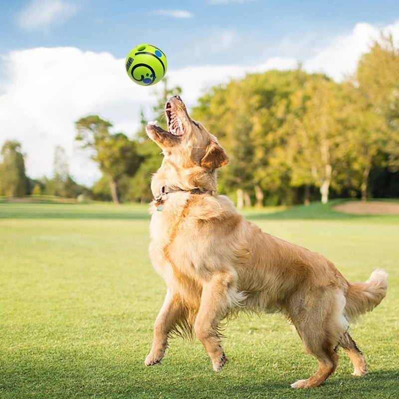 Balle Rigolote Wobble Wag pour Chien – Sons Amusants, Sans Batterie