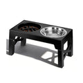 Gamelle Surélevée Réglable pour Chien – 5 Hauteurs | Lot de 3 Bols (Inox + Anti-Glouton)