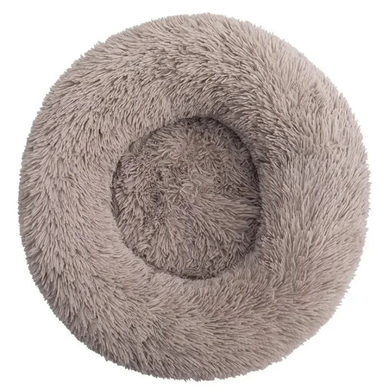 Lit Rond Moelleux pour Chien & Chat – Peluche Douce, 6 Tailles & 20 Couleurs