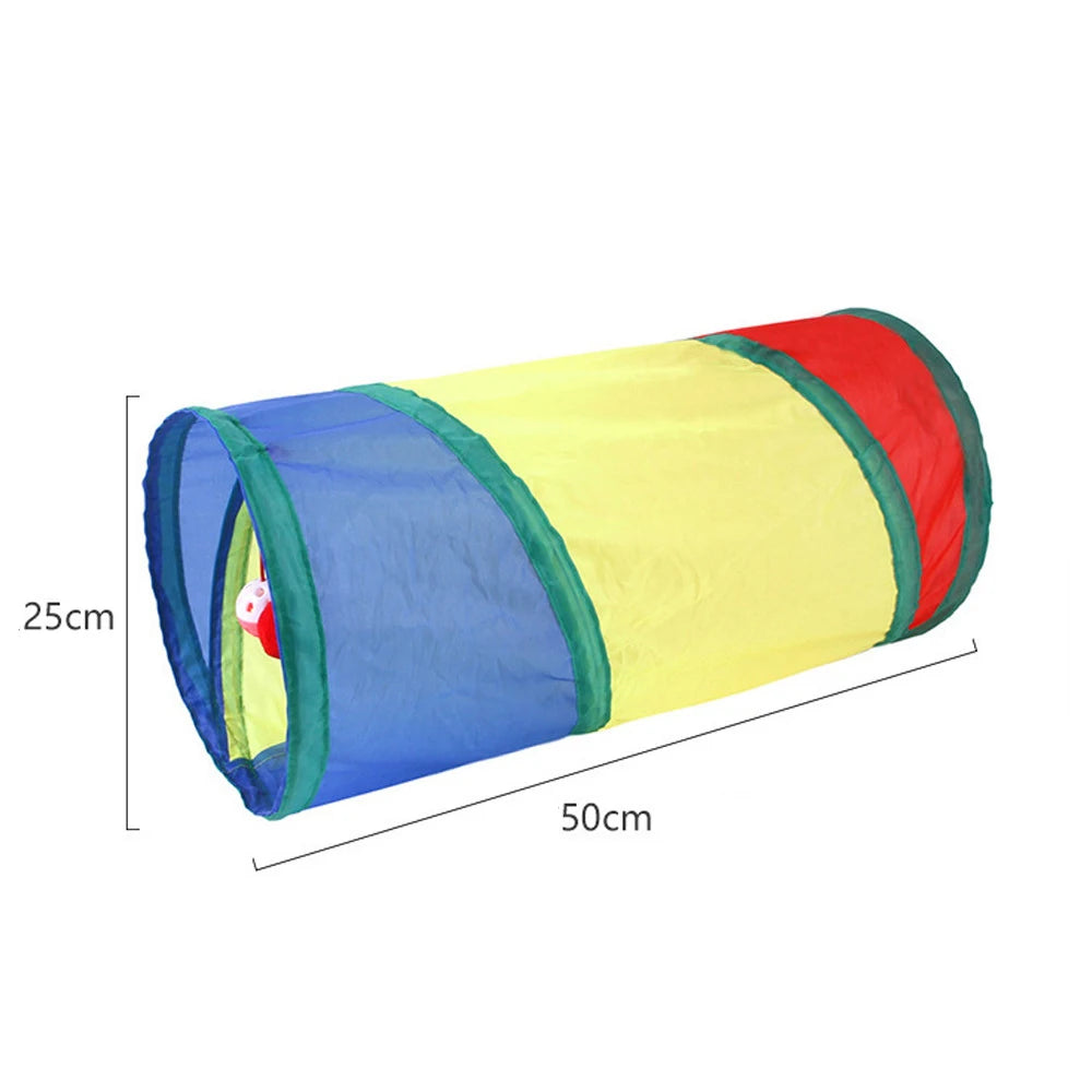 Tunnel Arc-en-Ciel pour Chat — Jeu Interactif Pliable