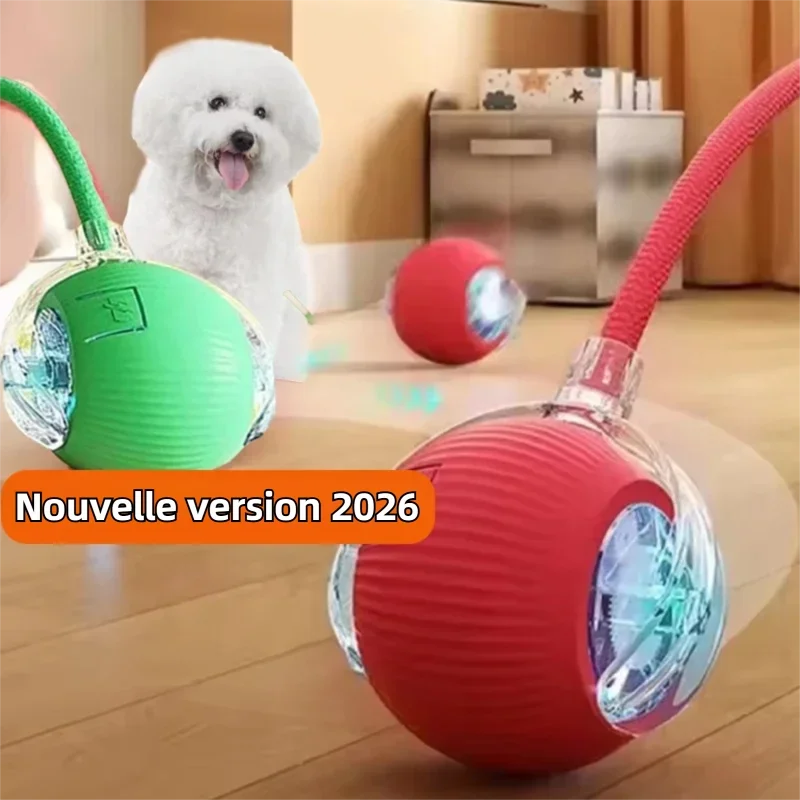 Balle Interactive Automatique pour Chien – Rechargeable, Nouvelle Version 2026
