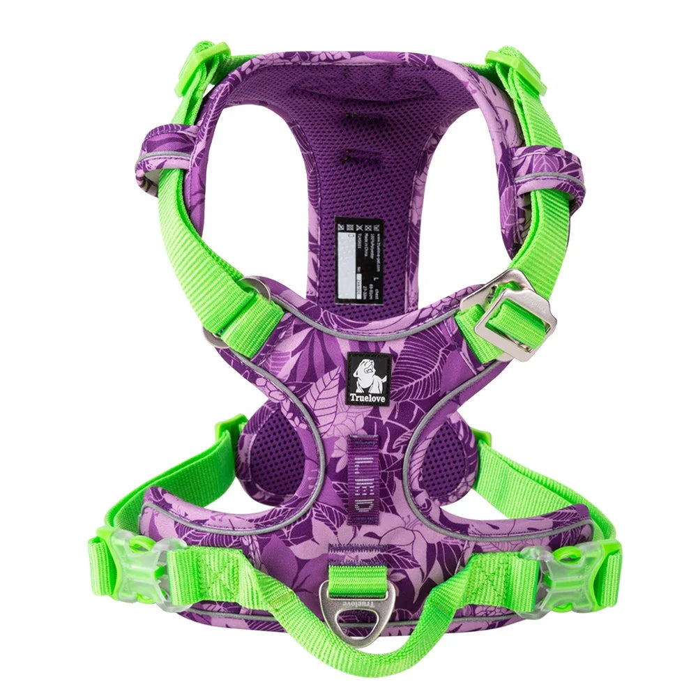 Harnais Anti-Traction TRUE LOVE – Nylon Réfléchissant, Confortable & Ajustable