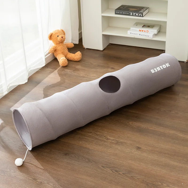Tunnel de Jeu pour Chat — Tube Portable Pliable