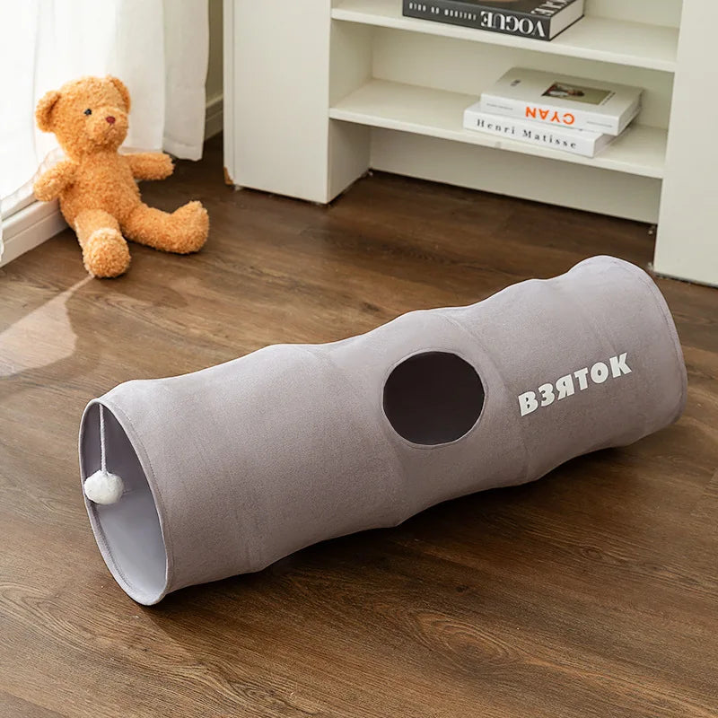 Tunnel de Jeu pour Chat — Tube Portable Pliable