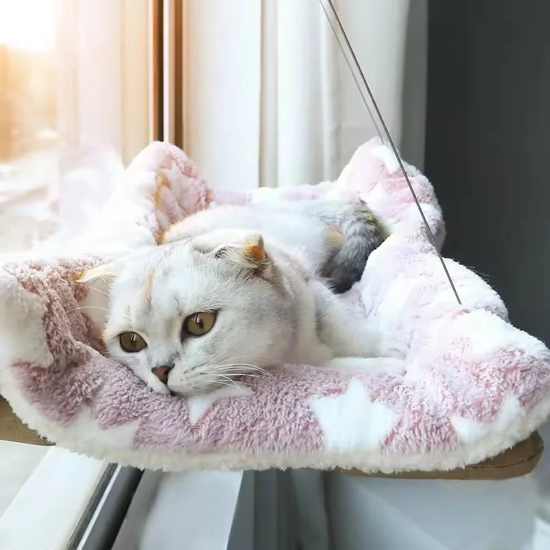 Hamac Suspendu pour Chat — Ventouses & Gain de Place